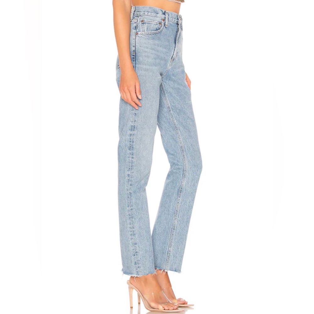 Agolde Cherie High-Rise Straight Leg Jeans in Merit - Picture 5 of 6